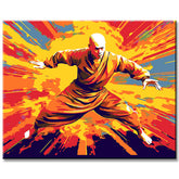 Light Warrior Monk - Painting by Numbers